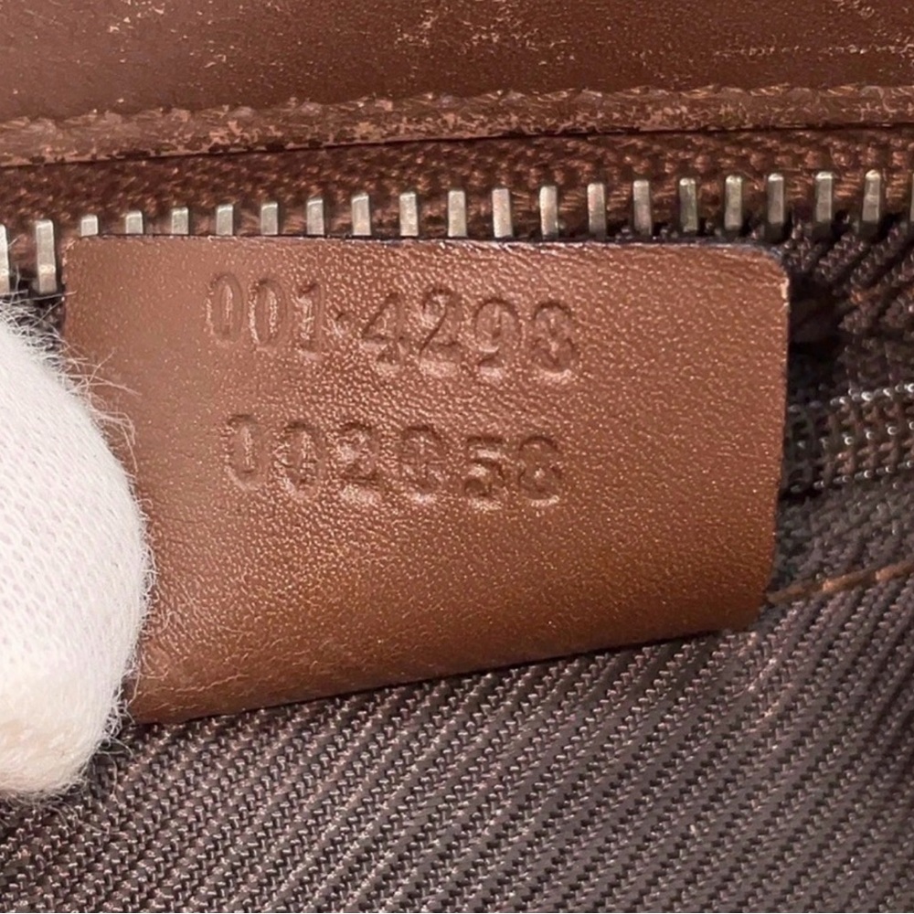 Gucci Tan and Brown Monogram Hobo Bag - Picture 12 of 12